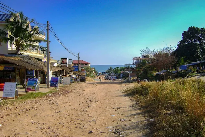 The once very Cambodian town of Sihanoukville